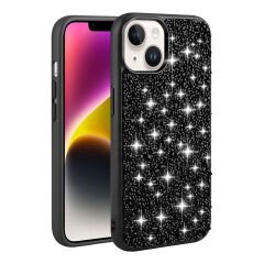 iPhone 14 Kılıf Parlak Taşlı Tasarım Linea Kapak kılıf