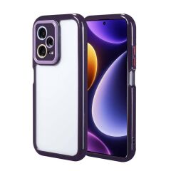 Xiaomi Redmi Note 12 Pro Plus 5G Kılıf Kamera Korumalı Renkli Kenar ve Çerçeve Tasarımlı Vitamin Kapak Yeşil