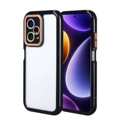 Xiaomi Redmi Note 12 Pro Plus 5G Kılıf Kamera Korumalı Renkli Kenar ve Çerçeve Tasarımlı Vitamin Kapak Yeşil