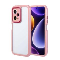 Xiaomi Redmi Note 12 Pro Plus 5G Kılıf Kamera Korumalı Renkli Kenar ve Çerçeve Tasarımlı Vitamin Kapak Yeşil