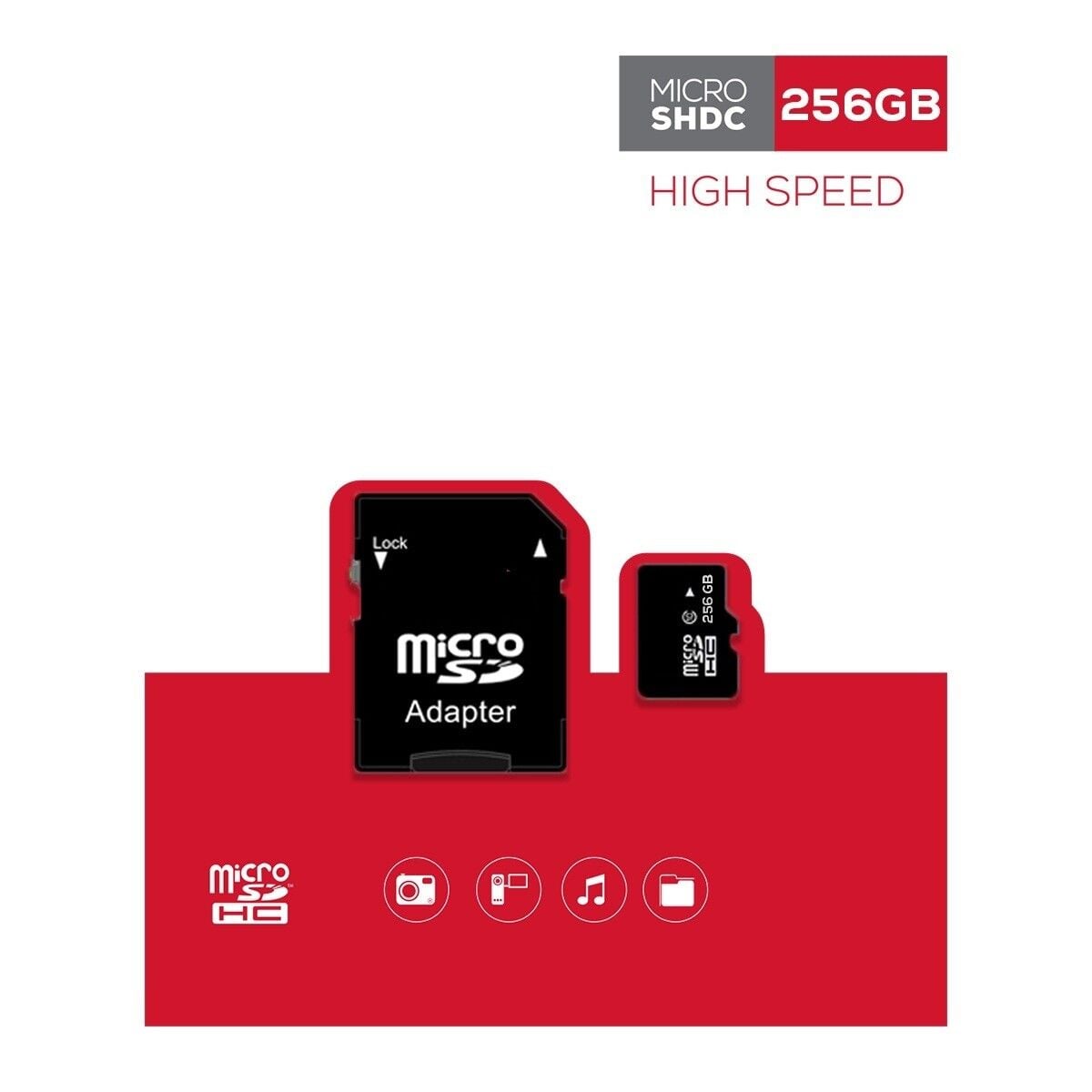 Micro SD Hafıza Kartı 256GB Siyah