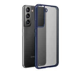 Galaxy S22 Kılıf Zore Volks Kapak Lacivert