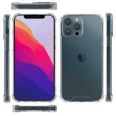 iPhone 13 Pro Max Kılıf Nitro Anti Shock Darbe Emici Köşe Korumalı Şeffaf Silikon Kapak