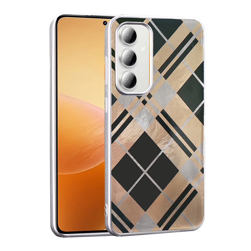 Samsung Galaxy S24 FE Kılıf Desenli Mep Kapak Geometrik