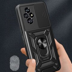 Honor 200 Kılıf Magnetik Standlı Kamera Korumalı Sürgülü Vega Kapak