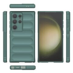 Samsung Galaxy S24 Ultra Kılıf Esnek TPU Oyuklu Arka Yüzey Tasarımlı Etnik Silikon Kapak
