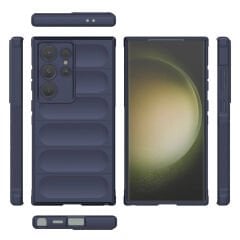 Samsung Galaxy S24 Ultra Kılıf Esnek TPU Oyuklu Arka Yüzey Tasarımlı Etnik Silikon Kapak