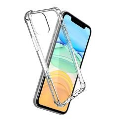 iPhone 14 Kılıf Nitro Anti Shock Darbe Emici Köşe Korumalı Şeffaf Silikon Kapak