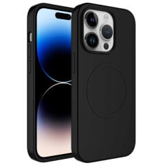 iPhone 12 Pro Max Kılıf Magsafe Wireless Şarj Özellikli Pastel Renk Silikon Plas Kapak