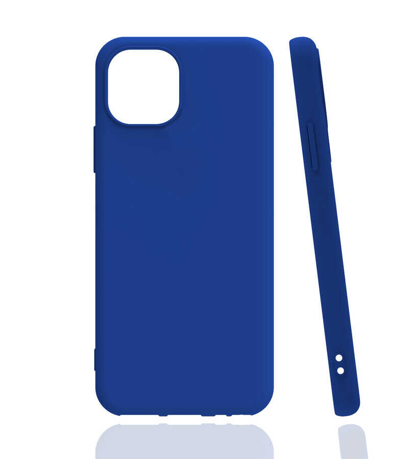 iPhone 13 Pro Max Kılıf Biye Silikon Mavi