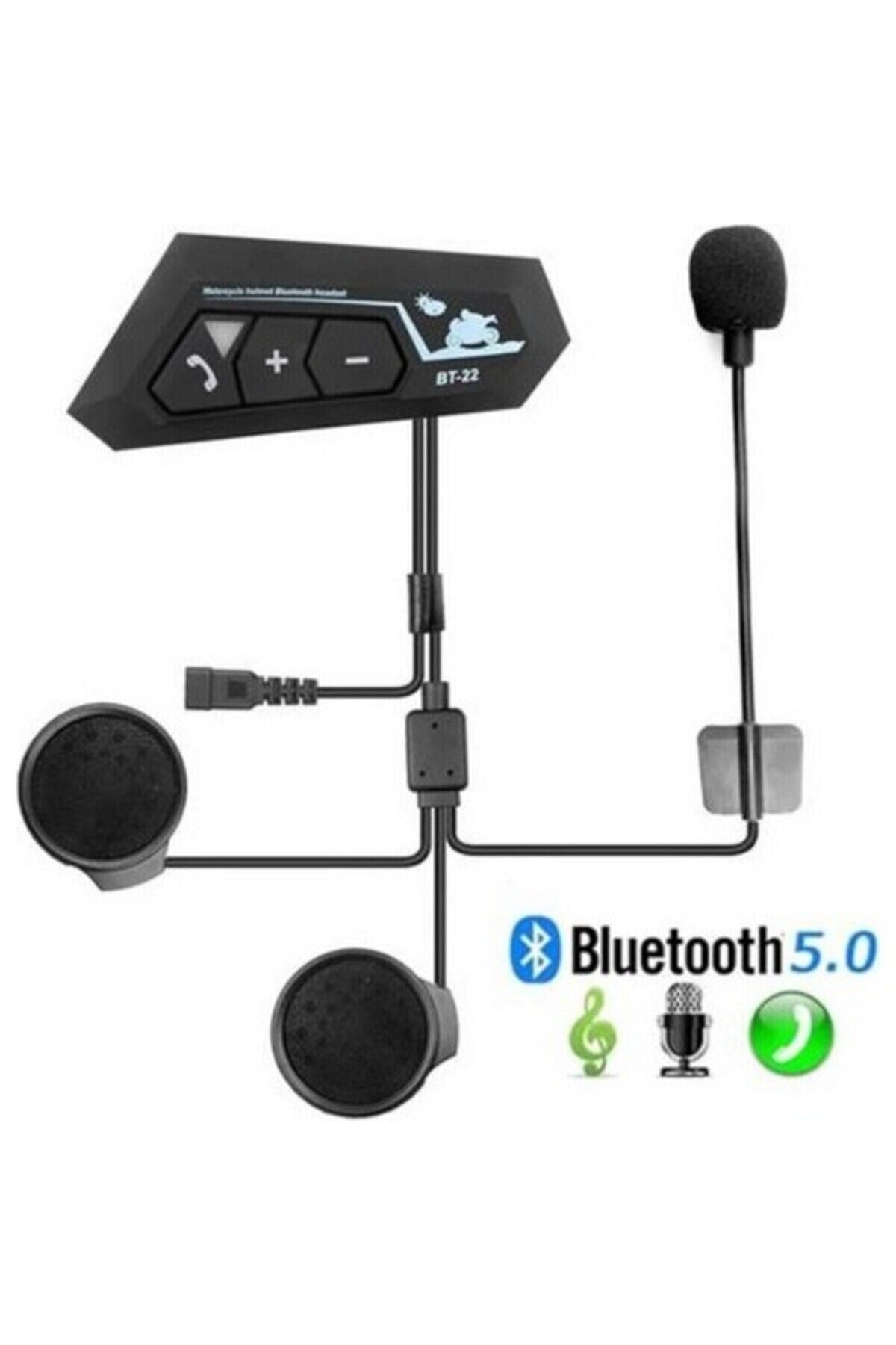 Bt22 Kask Kulaklık Bluetooth Motosiklet Kulaklık 5.0
