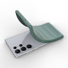 Samsung Galaxy S23 Ultra Kılıf Esnek TPU Oyuklu Arka Yüzey Tasarımlı Etnik Silikon Kapak