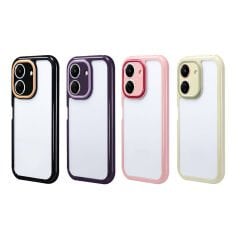 Xiaomi Poco C65 Kılıf Kamera Korumalı Renkli Kenar ve Çerçeve Tasarımlı Vitamin Kapak