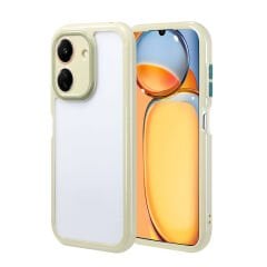 Xiaomi Poco C65 Kılıf Kamera Korumalı Renkli Kenar ve Çerçeve Tasarımlı Vitamin Kapak