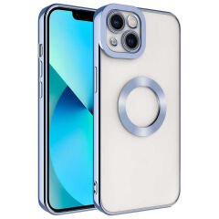 iPhone 14 Kılıf Kamera Korumalı Logo Gösteren Omega Kapak