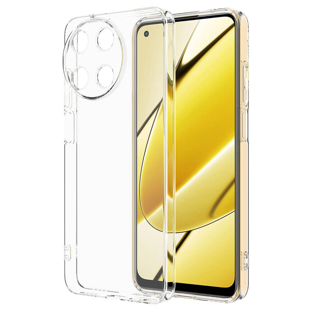 Realme 11 4G Kılıf Kamera Korumali Süper Silikon Kapak Renksiz