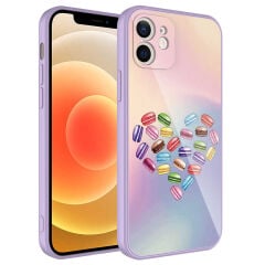iPhone 11 Kılıf Kamera Korumalı Desenli Sert Silikon Epoksi Kapak