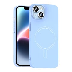 iPhone 14 Kılıf M-Safe Şarj Özellikli Kamera Korumalı Premium Elio Sert PC Kapak