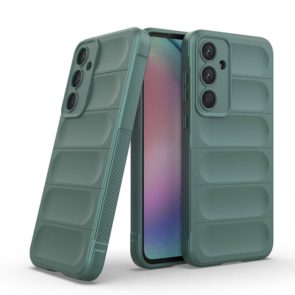 Samsung Galaxy A55 Kılıf Esnek TPU Oyuklu Arka Yüzey Tasarımlı Etnik Silikon Kapak