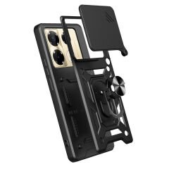 İnfinix Note 40 Pro Kılıf Magnetik Standlı Kamera Korumalı Sürgülü Vega Kapak
