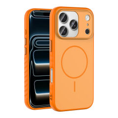 iPhone 17 Pro Kılıf Kılıf Kablosuz Şarj Özellikli Kamera Korumali Tea Kapak
