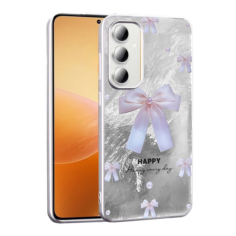 Samsung Galaxy A55 Kılıf Desenli Mep Kapak İncili Fiyonk