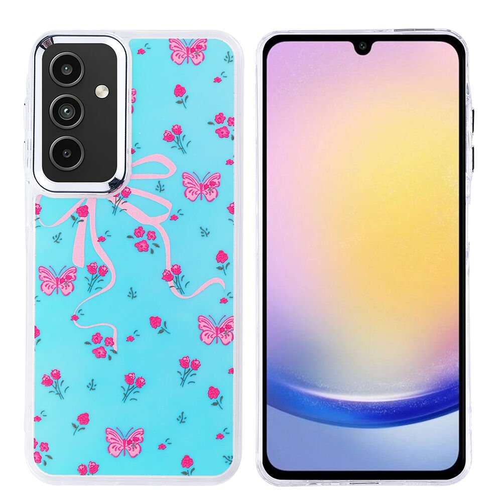 Samsung Galaxy A25 Kılıf Airbag Tasarımlı Hadra Kapak Kelebek