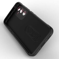 Samsung Galaxy A54 Kılıf Esnek TPU Oyuklu Arka Yüzey Tasarımlı Etnik Silikon Kapak Koyu Yeşil