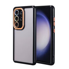 Samsung Galaxy S23 Ultra Kılıf Kamera Korumalı Renkli Kenar ve Çerçeve Tasarımlı Vitamin Kapak