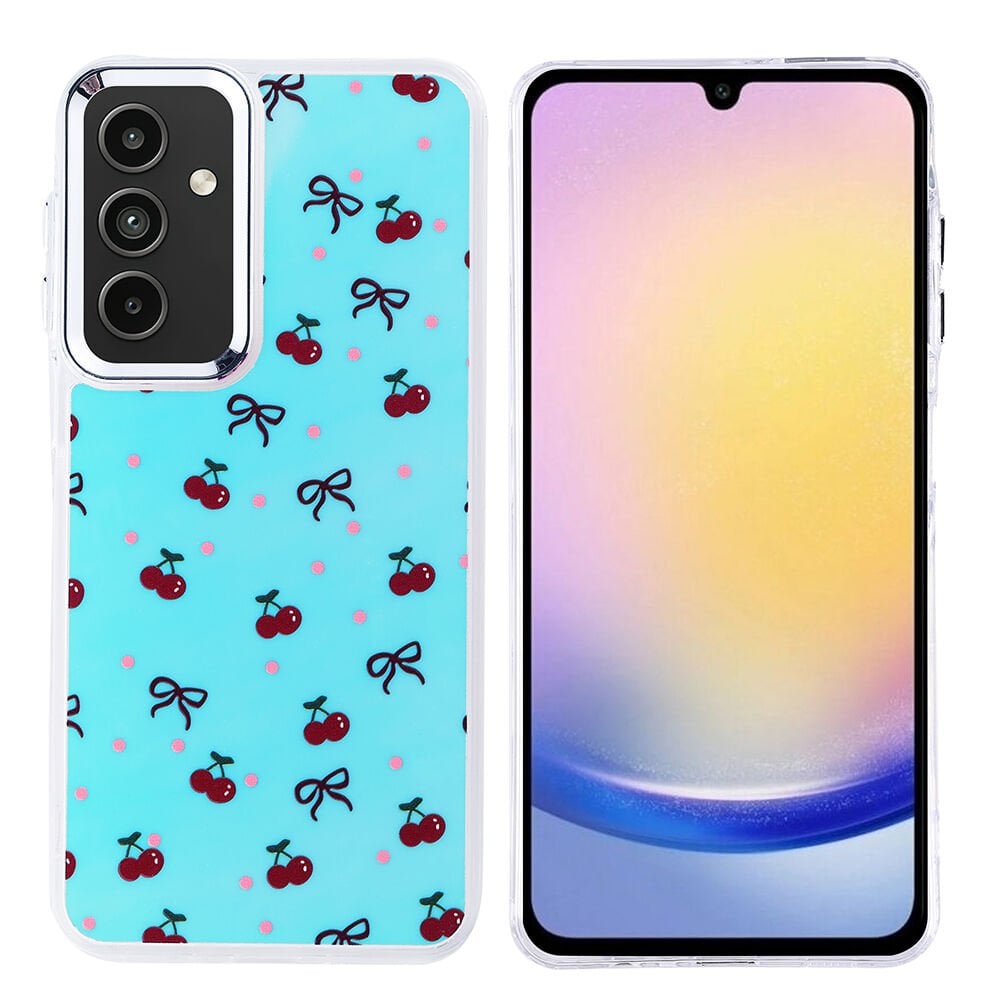 Samsung Galaxy A25 Kılıf Airbag Tasarımlı Hadra Kapak Kiraz