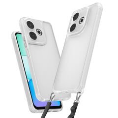 Xiaomi Redmi 13 4G Kılıf Airbagli Takılabilir Askı Aparatlı Snap Silikon Kapak