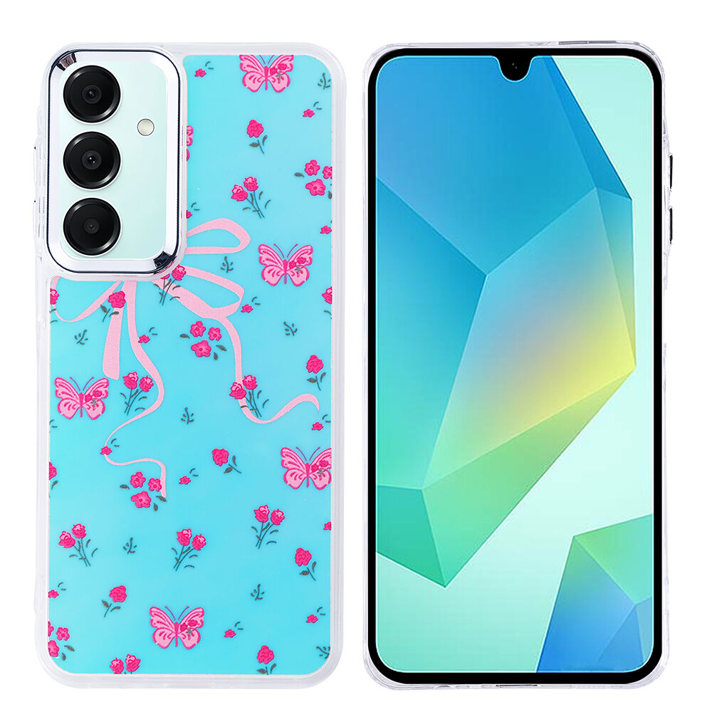 Samsung Galaxy A16 Kılıf Airbag Tasarımlı Hadra Kapak Kelebek