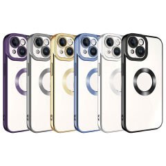 iPhone 15 Kılıf Kamera Korumalı Logo Gösteren Omega Kapak