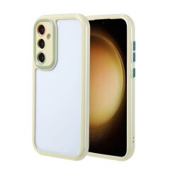 Samsung Galaxy S23 FE Kılıf Kamera Korumalı Renkli Kenar ve Çerçeve Tasarımlı Vitamin Kapak