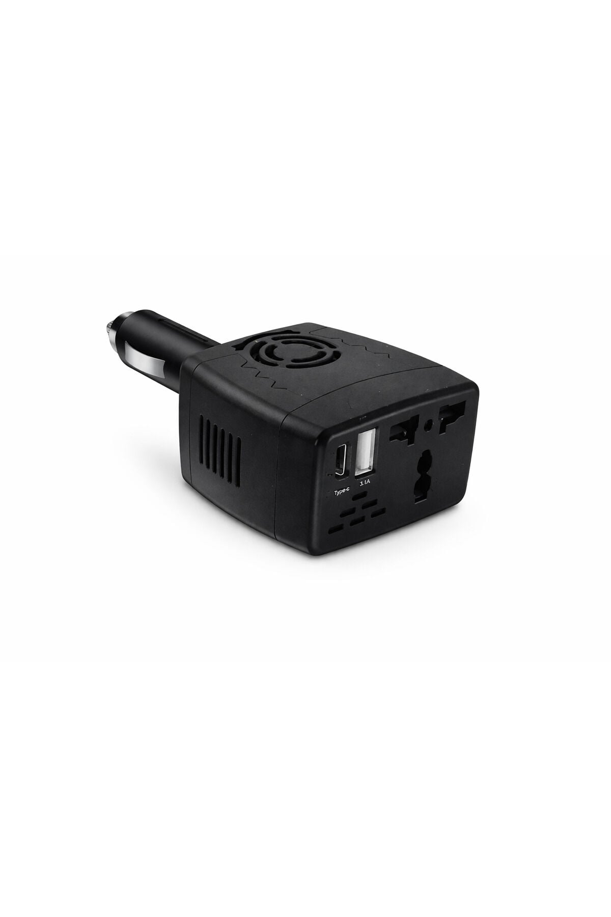 12V Araç İnvertörü 220V Priz Çevirici + USB + Type-C 150W