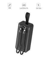 1035 30000 mAh 22.5W Hızlı Şarj Özellikli 2 Çıkışlı Taşınabilir Hızlı Şarj Dijital Göstergeli Powerbank Siyah