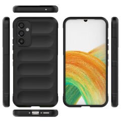 Samsung Galaxy A34 Kılıf Esnek TPU Oyuklu Arka Yüzey Tasarımlı Etnik Silikon Kapak