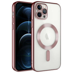 iPhone 12 Pro Max Kılıf Kamera Korumalı Kablosuz Wireless Şarj Özellikli Demre Kapak