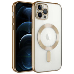iPhone 12 Pro Max Kılıf Kamera Korumalı Kablosuz Wireless Şarj Özellikli Demre Kapak