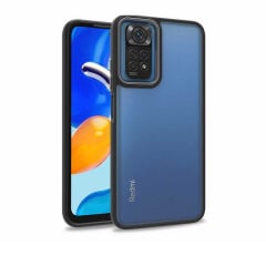 Xiaomi Redmi Note 11S Global Kılıf Kamera Çıkıntılı Arkası Şeffaf Köşeleri Parlak Renkli Işlemeli Flora Kapak