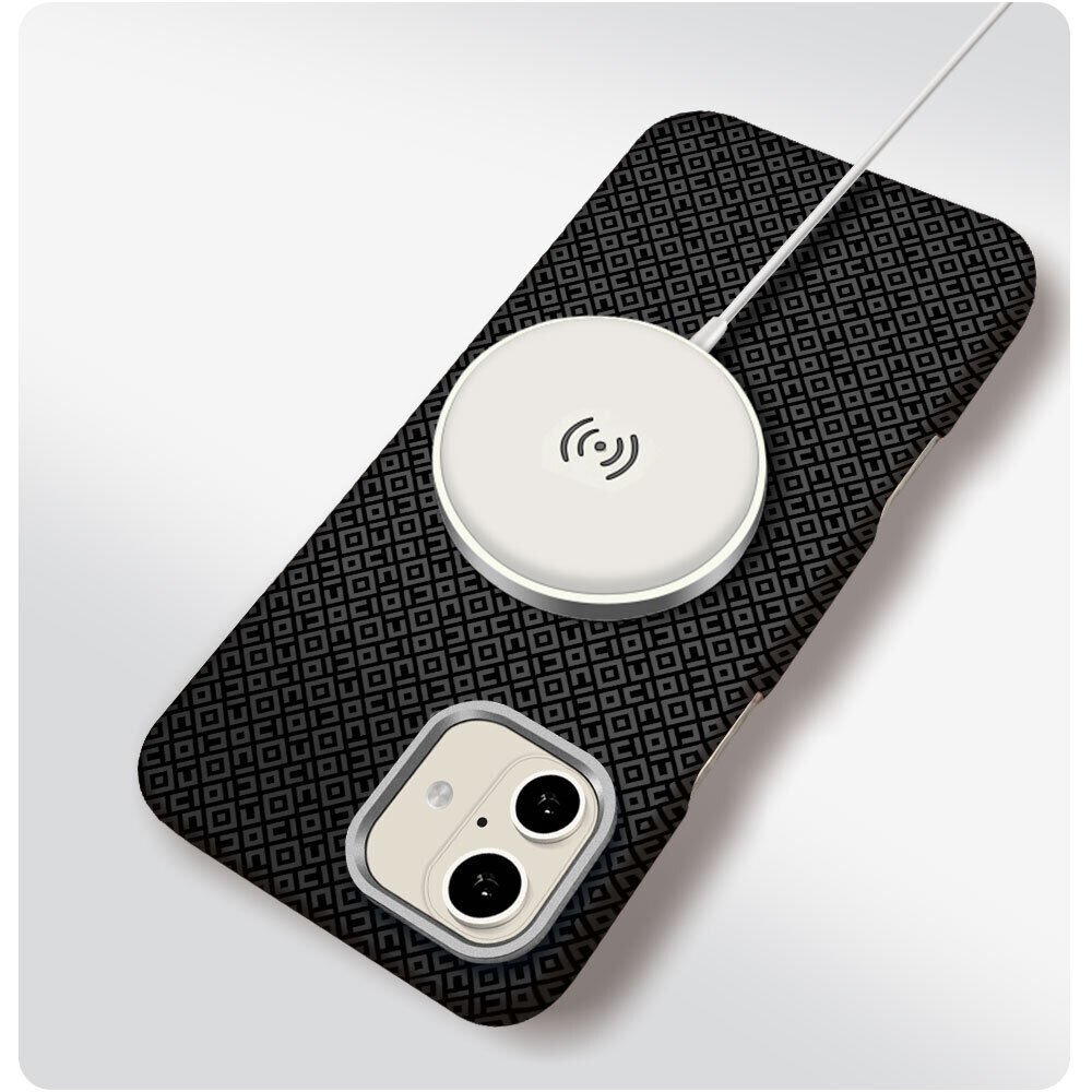 iPhone 17 Kılıf M-Safe Şarj Özellikli Premium Paris Vax Sert PC Kapak