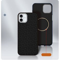 iPhone 17 Kılıf M-Safe Şarj Özellikli Premium Paris Vax Sert PC Kapak