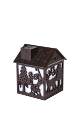 Hava Nemlendiricisi Buhar Makinesi Yılbaşı Temalı Ahşap Görünümlü 240 ML H14