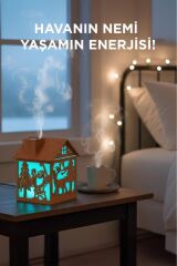 Hava Nemlendiricisi Buhar Makinesi Yılbaşı Temalı Ahşap Görünümlü 240 ML H14