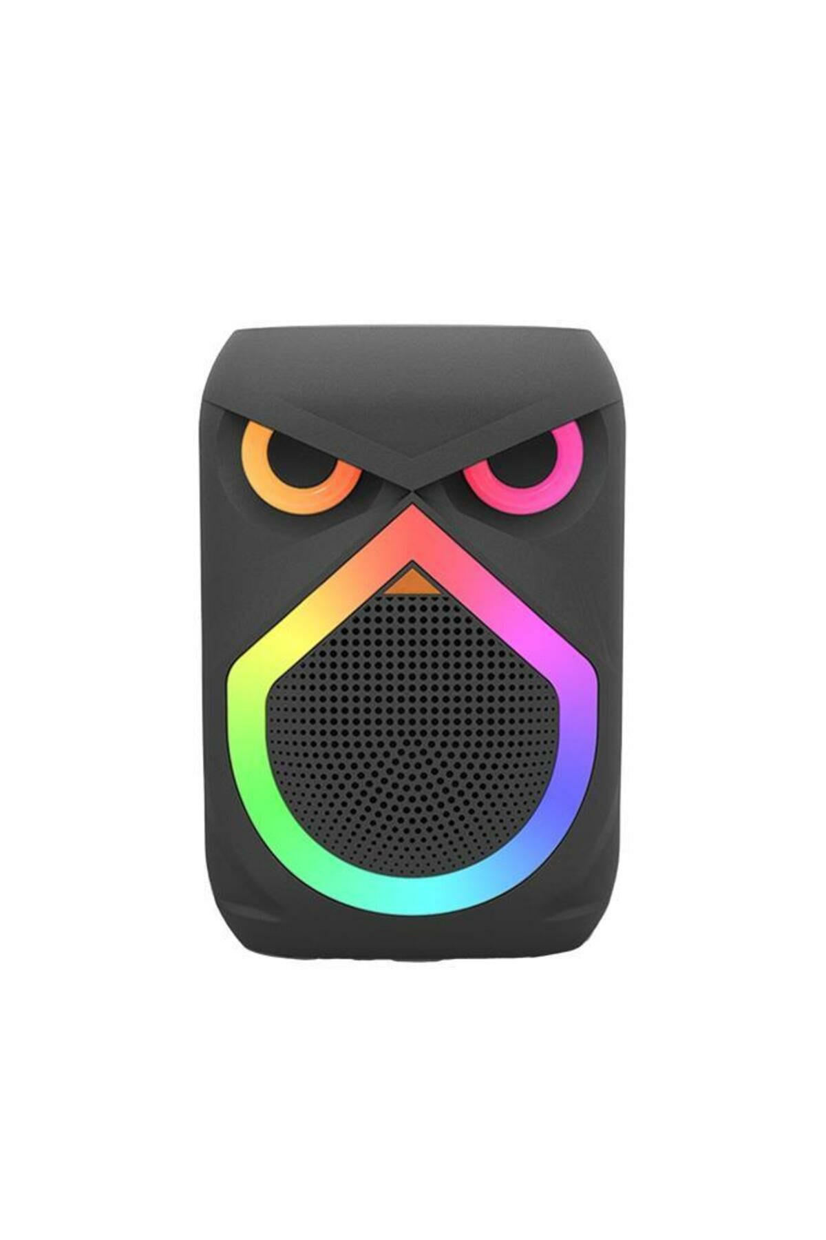 D80 Kablosuz Taşınabilir Hoparlör 12W Rgb Işıklı Kablosuz Mikrofonlu USB, FM radyo