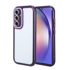 Samsung Galaxy A54 Kılıf Kamera Korumalı Renkli Kenar ve Çerçeve Tasarımlı Vitamin Kapak