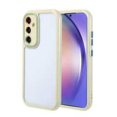 Samsung Galaxy A54 Kılıf Kamera Korumalı Renkli Kenar ve Çerçeve Tasarımlı Vitamin Kapak