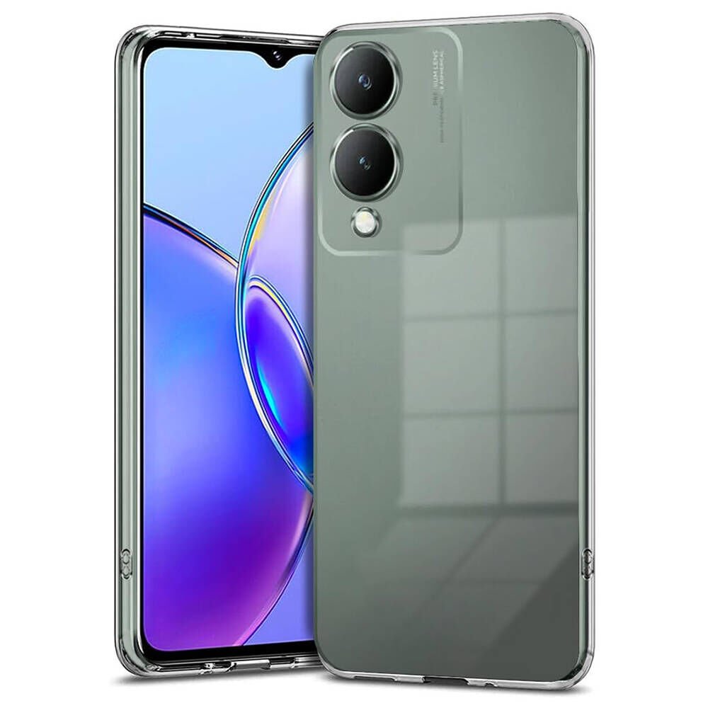 Vivo Y17S Kılıf Kamera Korumali Süper Silikon Kapak Renksiz