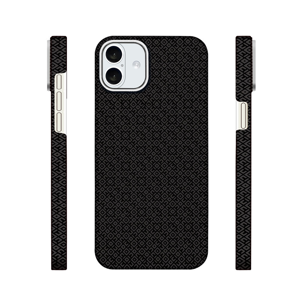 iPhone 16 Kılıf M-Safe Şarj Özellikli Premium Paris Vax Sert PC Kapak Siyah
