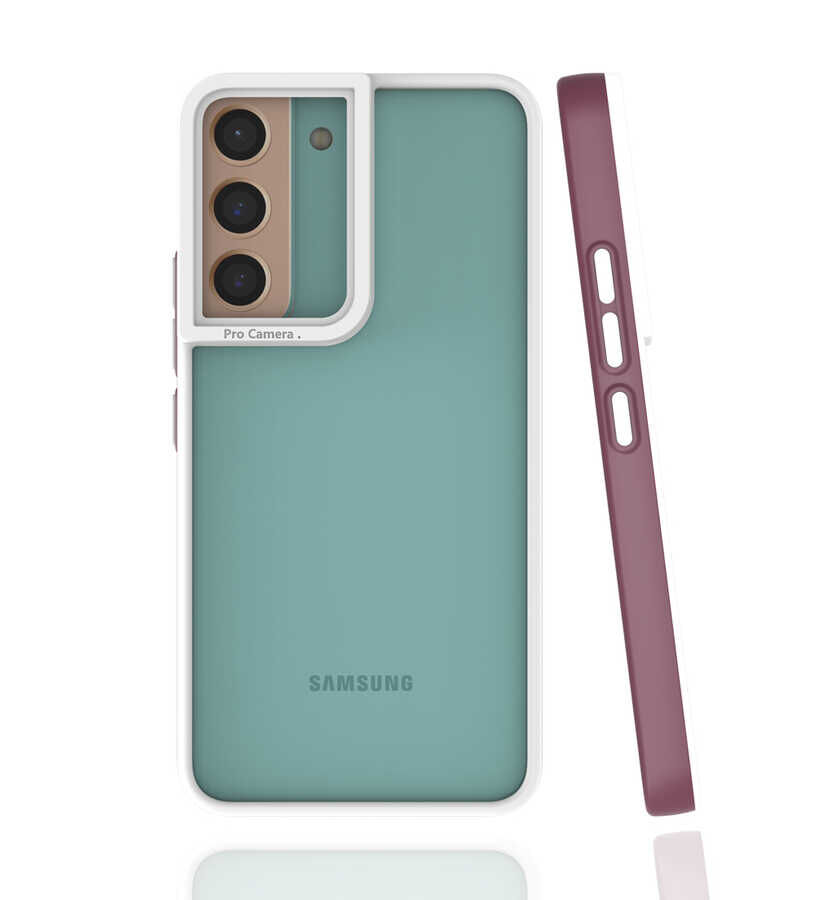 Samsung Galaxy S22 Kılıf Mima Kapak Mürdüm